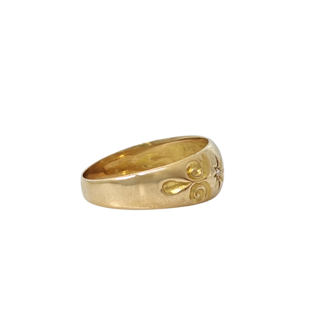 18ct Yellow Gold Three Stone Diamond Ring