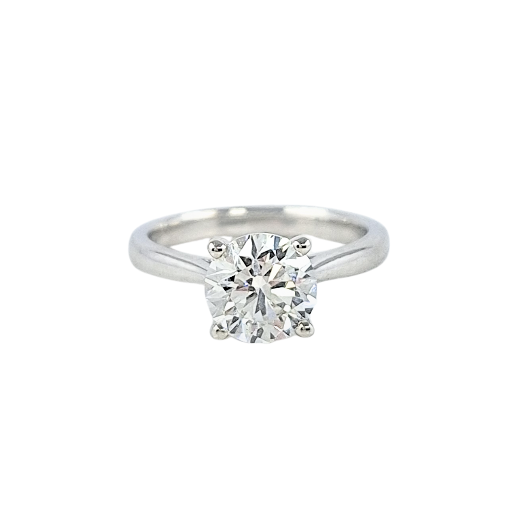 9ct White Gold Ethical Diamond Solitaire Ring 1.45ct