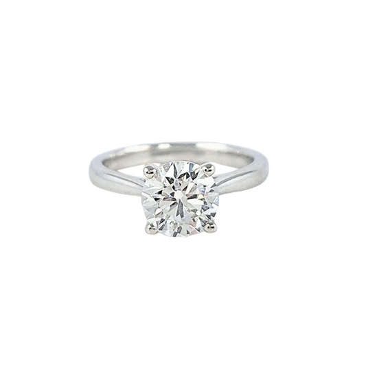 9ct White Gold Ethical Diamond Solitaire Ring 1.45ct