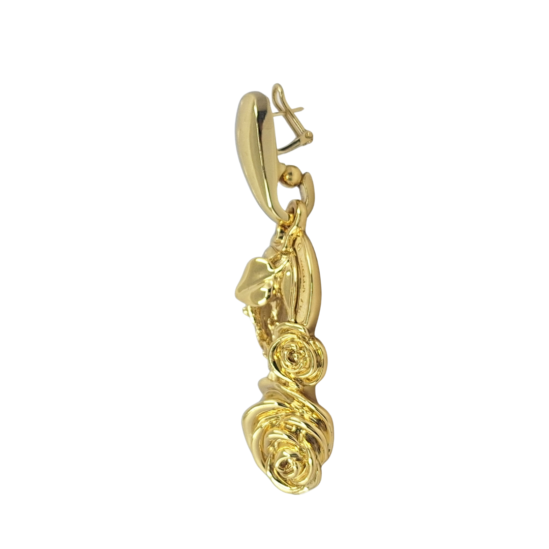 18ct Yellow Gold Hollow Four Piece Flower Set