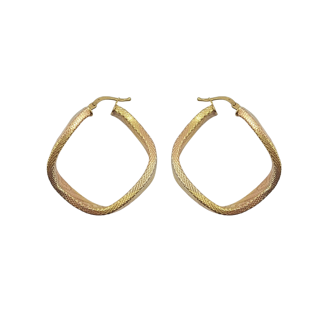 18ct Yellow Gold Hoop Earrings & Pendant Set