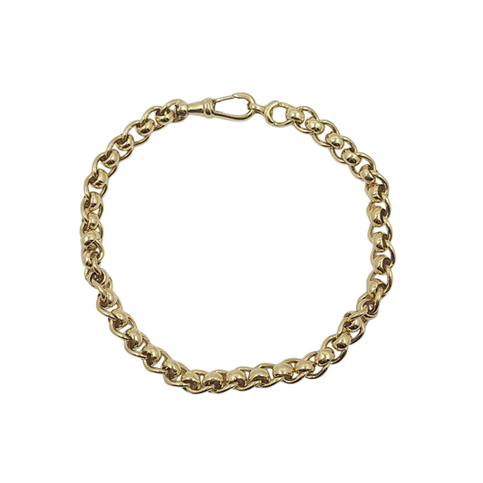 9ct Yellow Gold Rollerball Bracelet