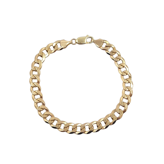 9ct Yellow Gold Curb Bracelet