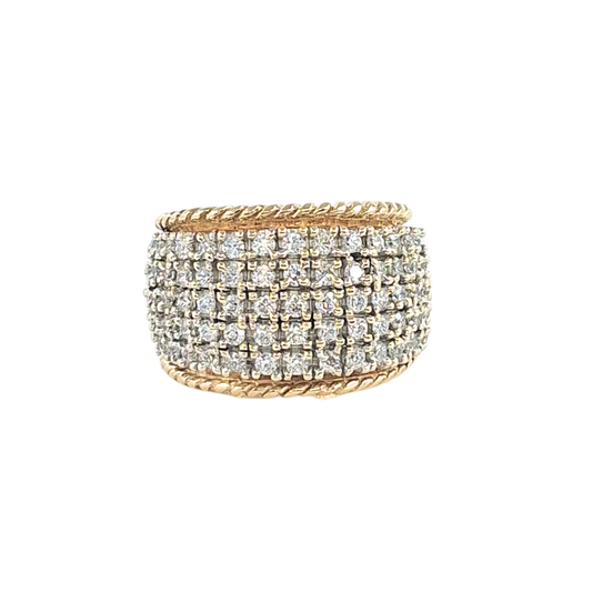 9ct Yellow Gold CZ Ring