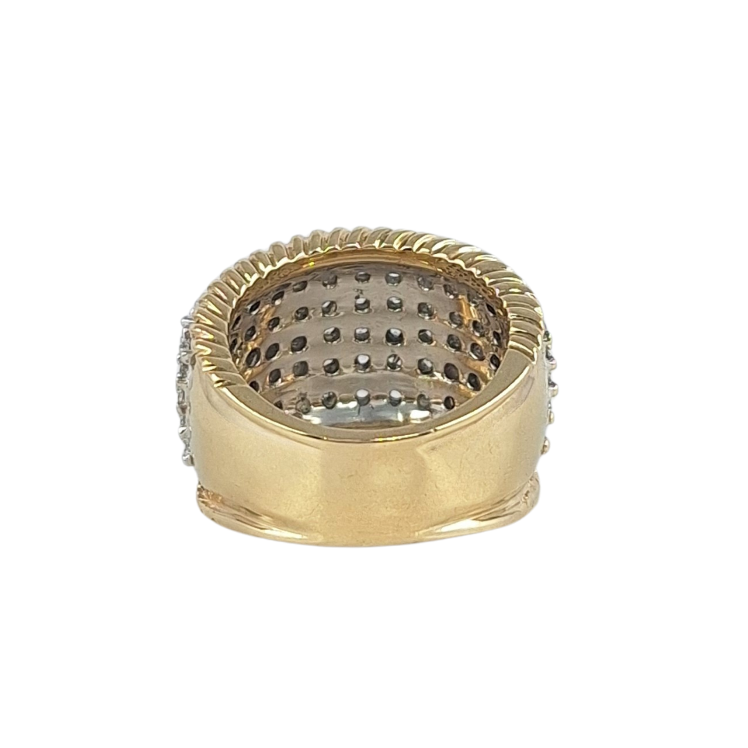 9ct Yellow Gold CZ Ring
