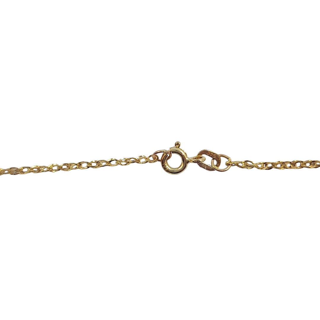 9ct Yellow Gold Locket & Chain 18"