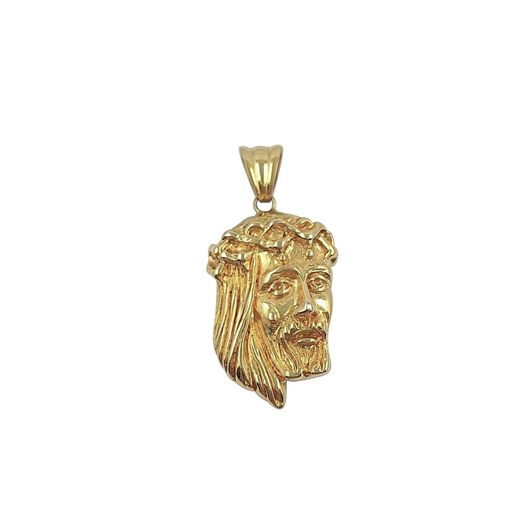 18ct Yellow Gold Jesus Pendant