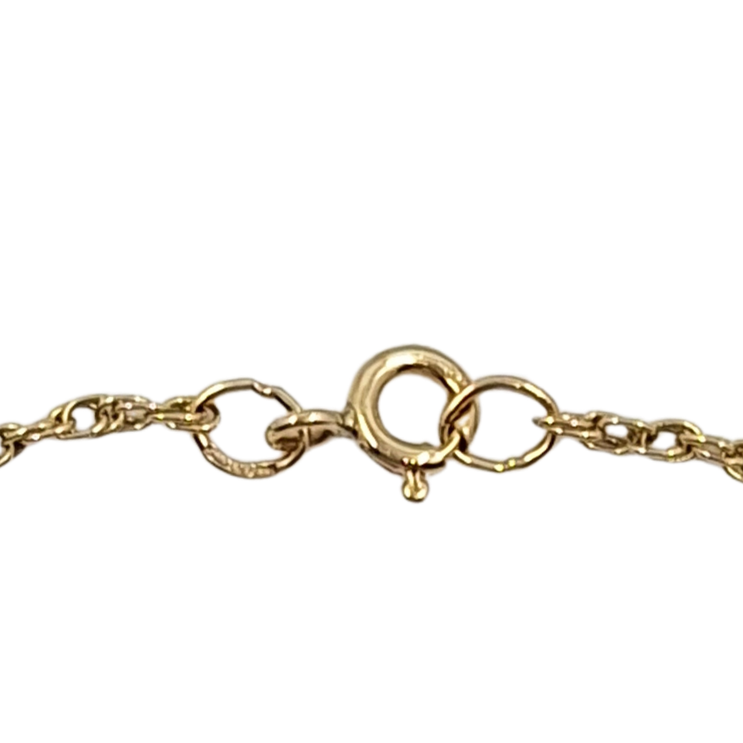 9ct Yellow Gold Anklet 10.5"
