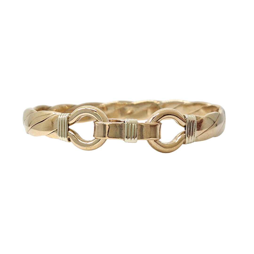 9ct Yellow Gold Twist Bangle