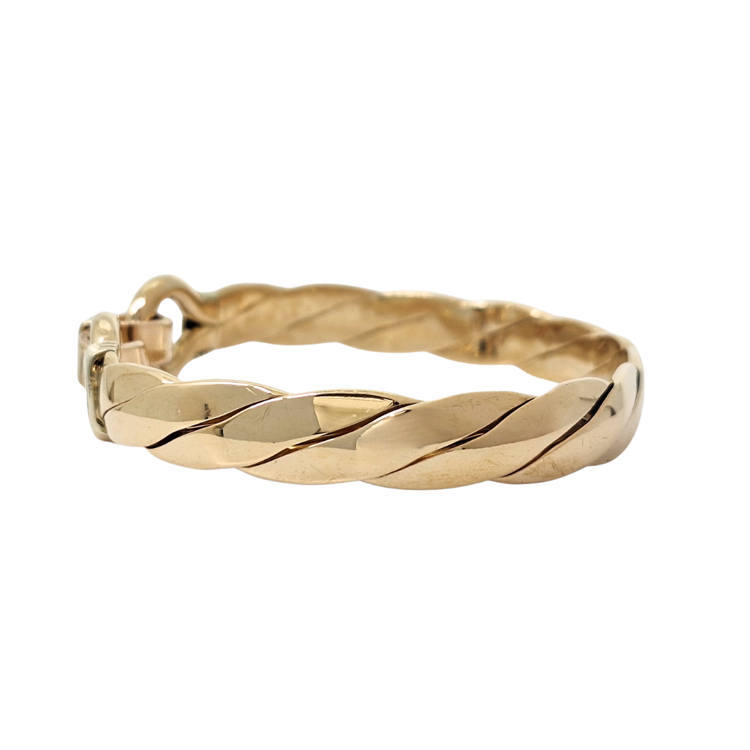 9ct Yellow Gold Twist Bangle