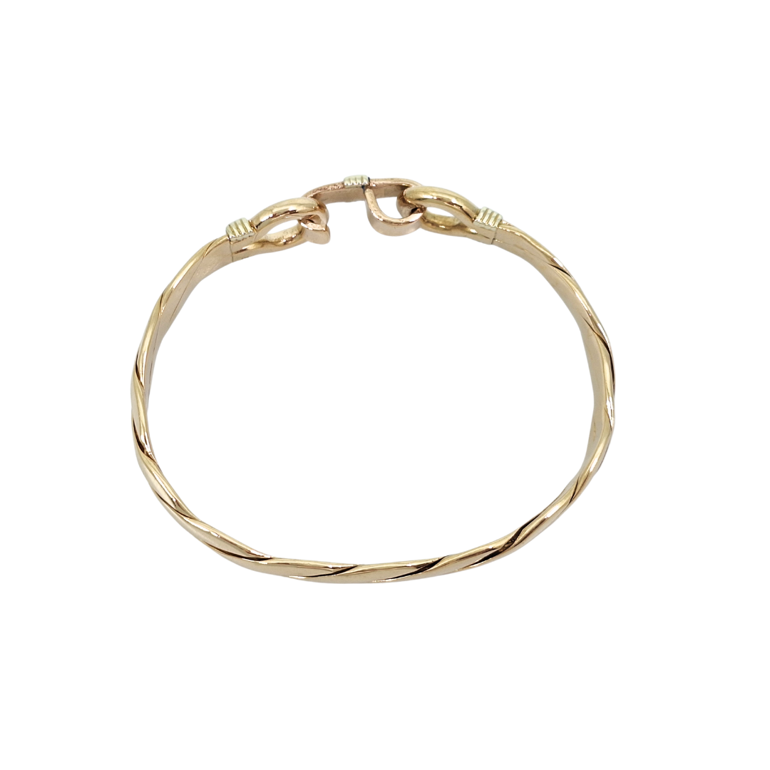 9ct Yellow Gold Twist Bangle