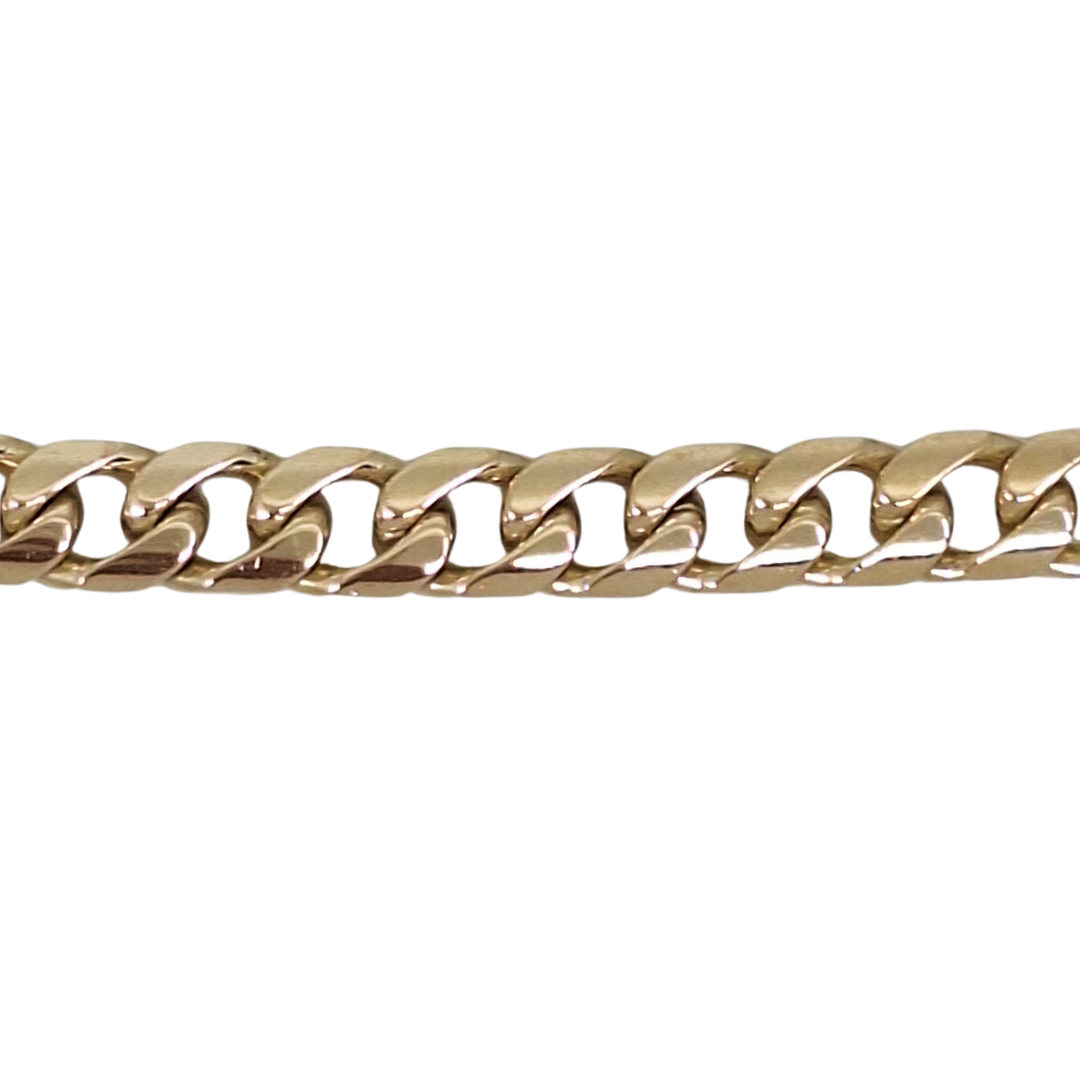 9ct Yellow Gold Curb Bracelet 8.5"