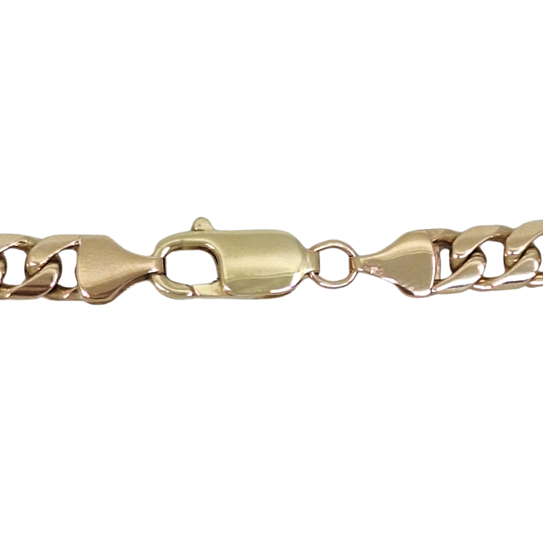 9ct Yellow Gold Curb Bracelet 8.5"