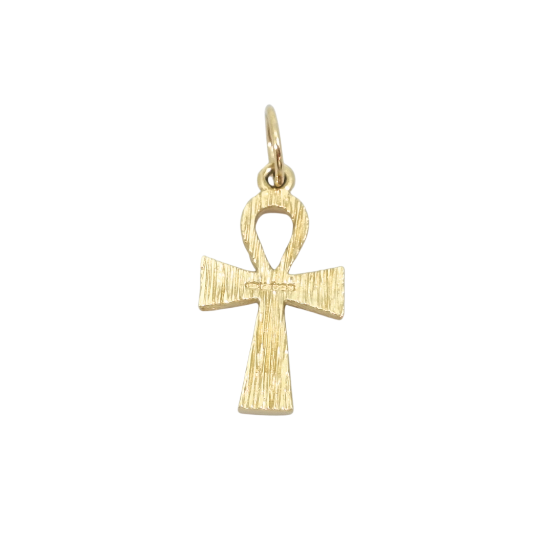 9ct Yellow Gold Ankh Cross Pendant
