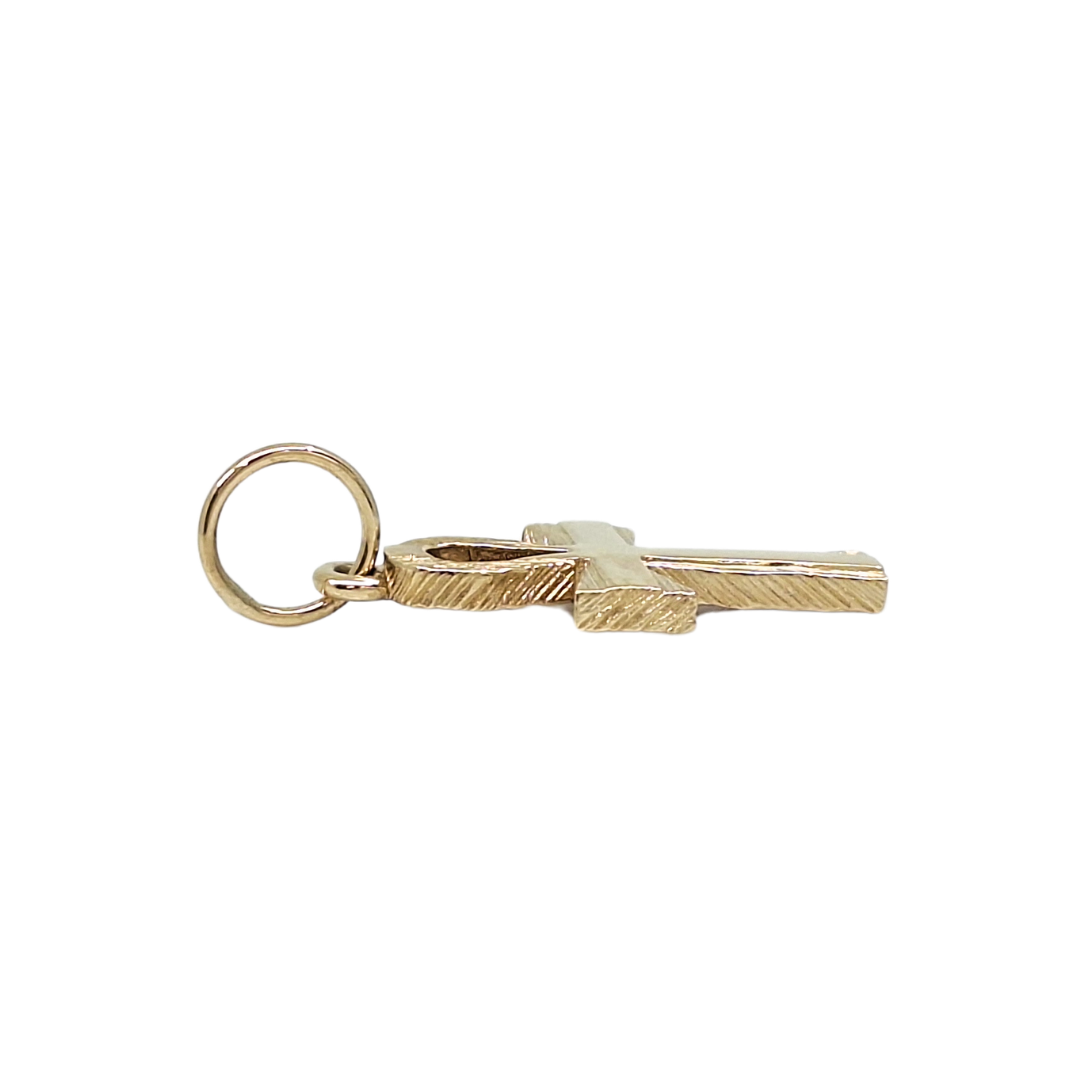 9ct Yellow Gold Ankh Cross Pendant