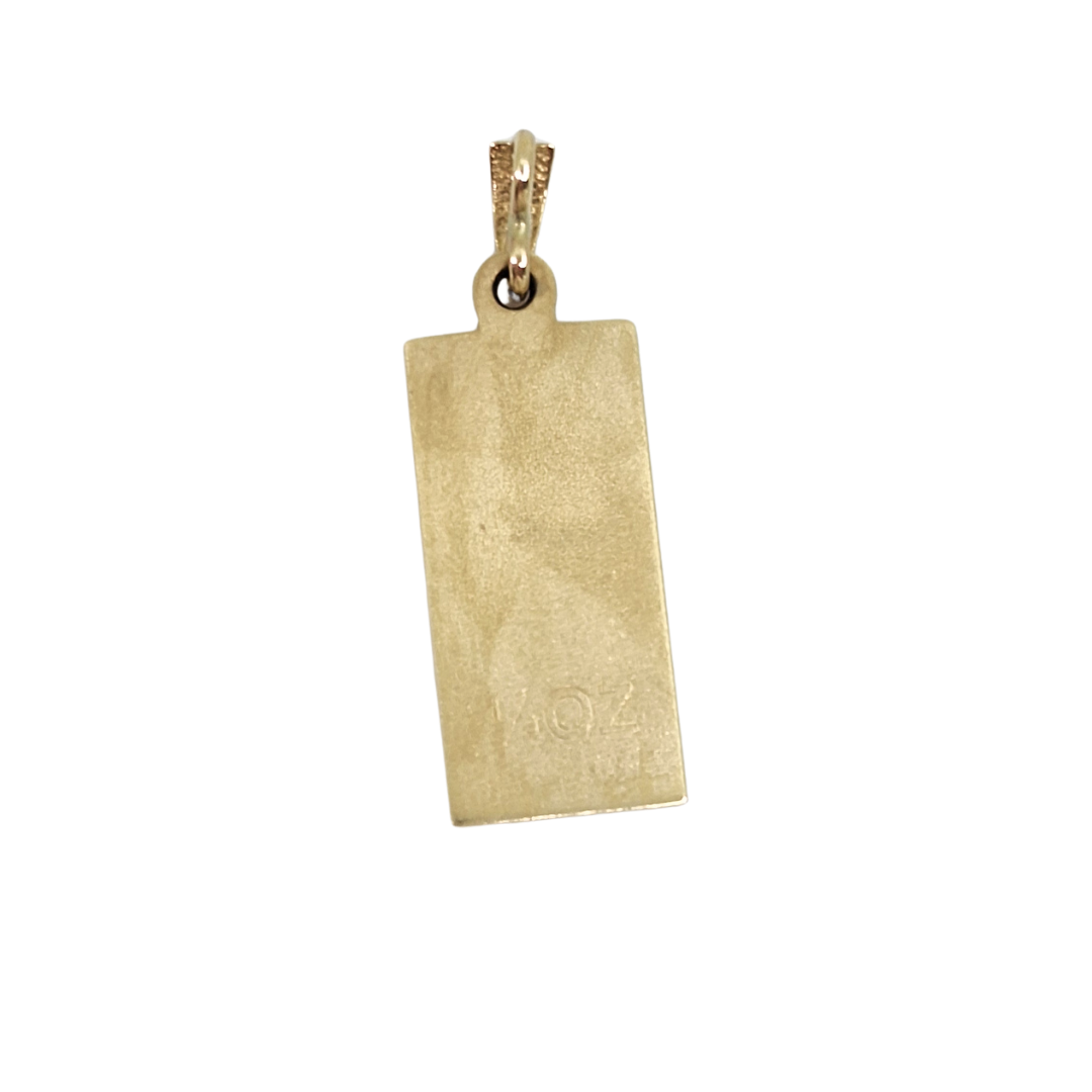9ct Yellow Gold Ingot Pendant