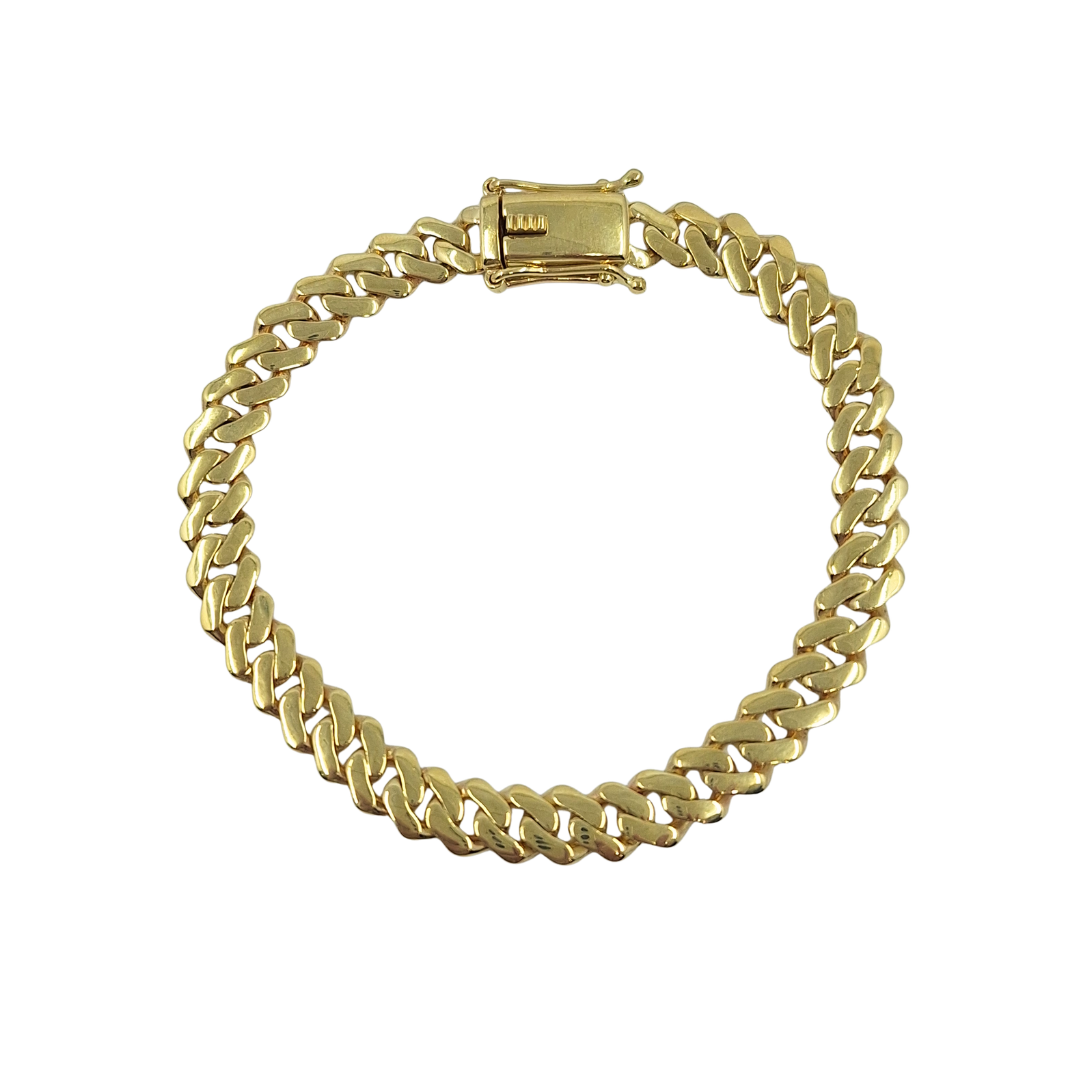 9ct Yellow Gold Curb Bracelet 8"