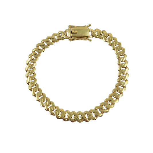9ct Yellow Gold Curb Bracelet 8"