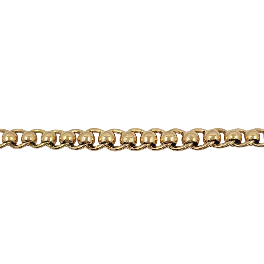 9ct Yellow Gold Roller Ball Bracelet