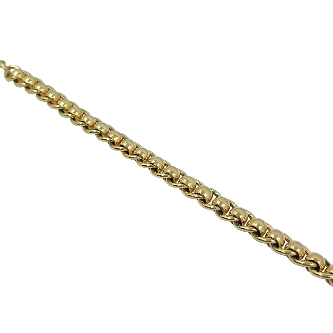9ct Yellow Gold Roller Ball Bracelet 7.5"