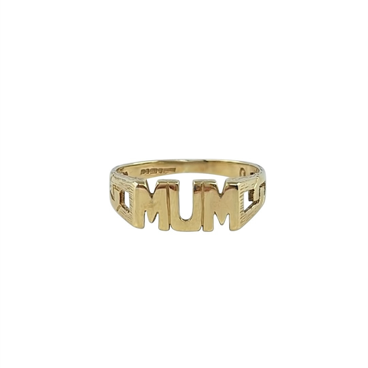 9ct Yellow Gold Mum Ring