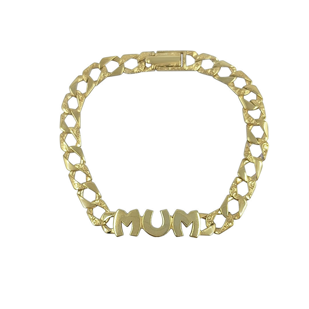 9ct Yellow Gold Mum Bracelet
