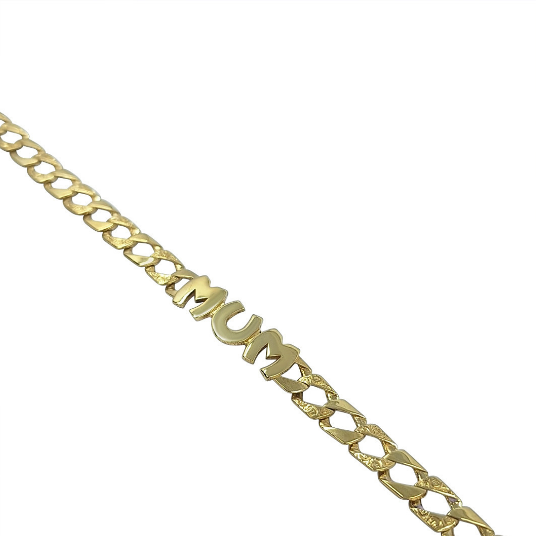 9ct Yellow Gold Mum Bracelet