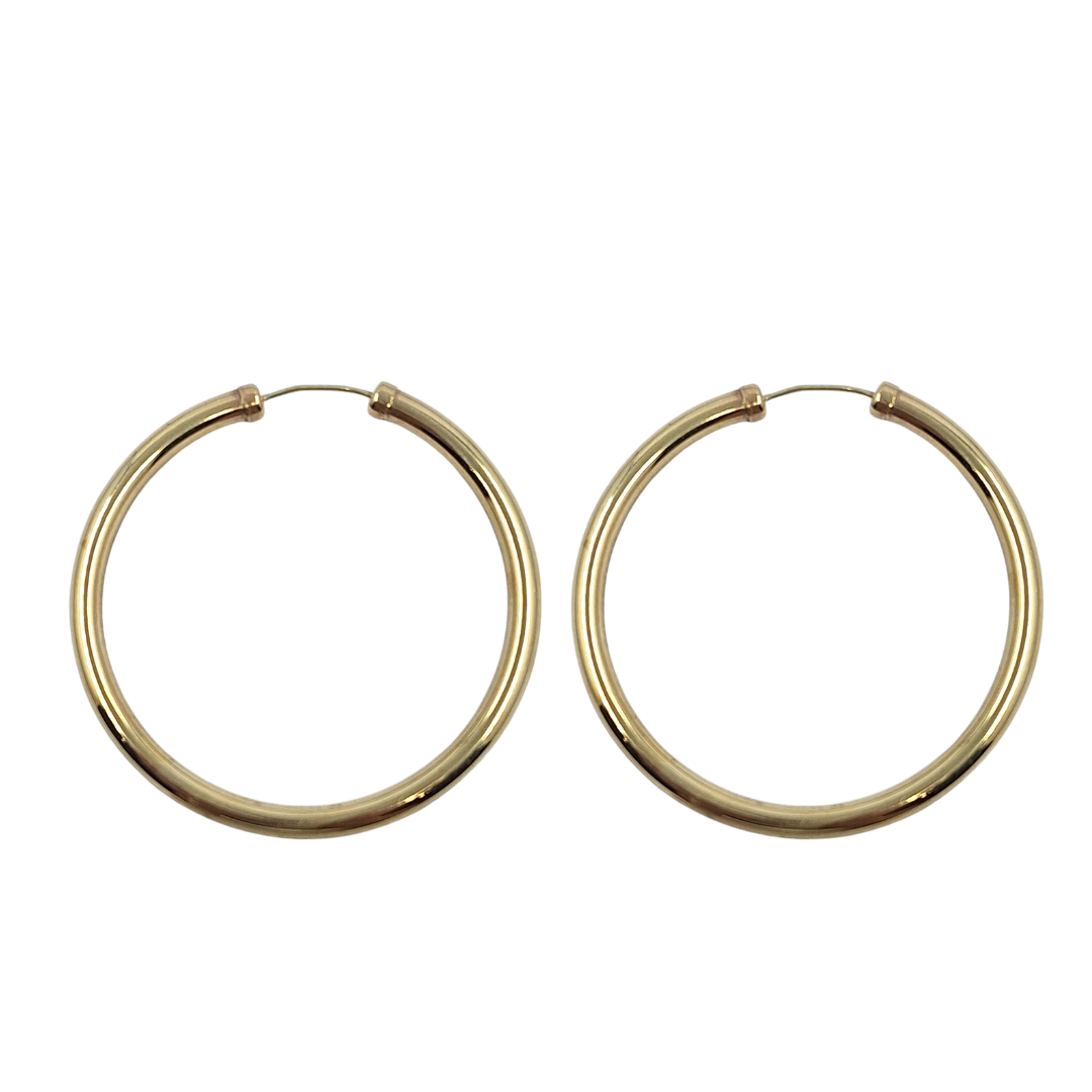 9ct Yellow Gold Hoop Earrings