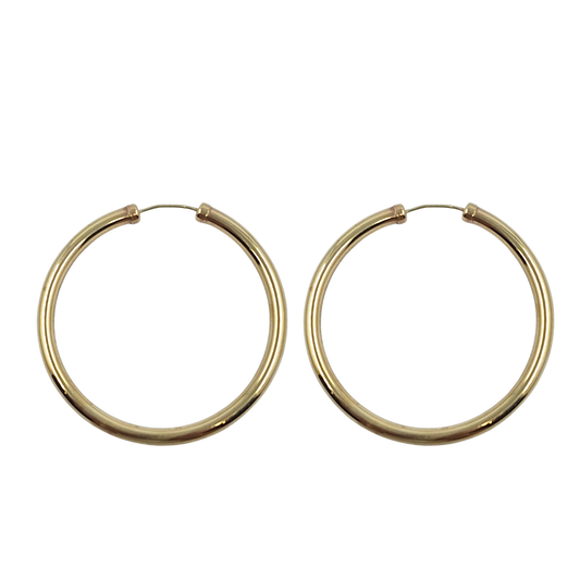 9ct Yellow Gold Hoop Earrings