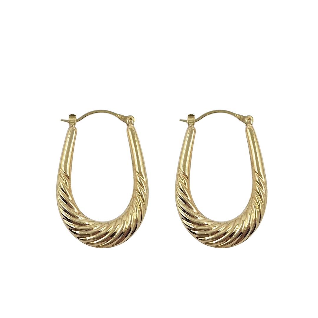 9ct Yellow Gold Creole Hoops