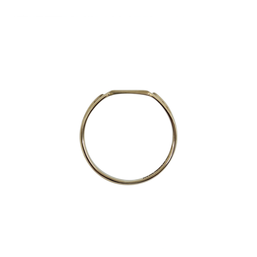 9ct Yellow Gold Engraved Signet Ring
