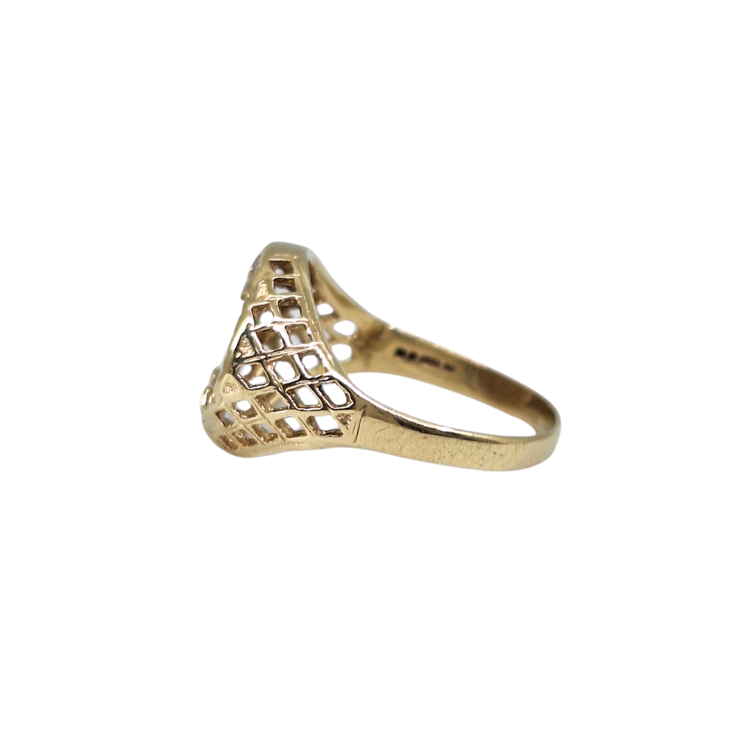 9ct Yellow Gold Coin Style Ring