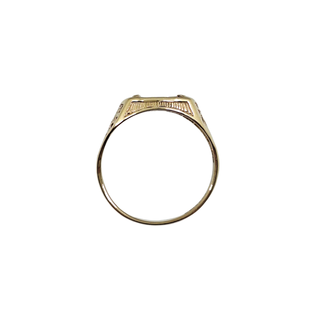 9ct Yellow Gold Coin Style Ring