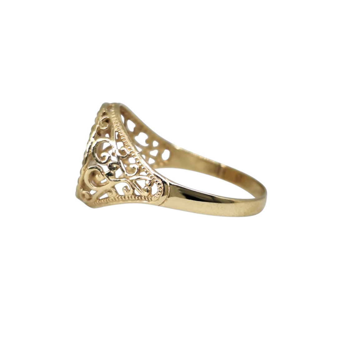 9ct Yellow Gold St George Ring