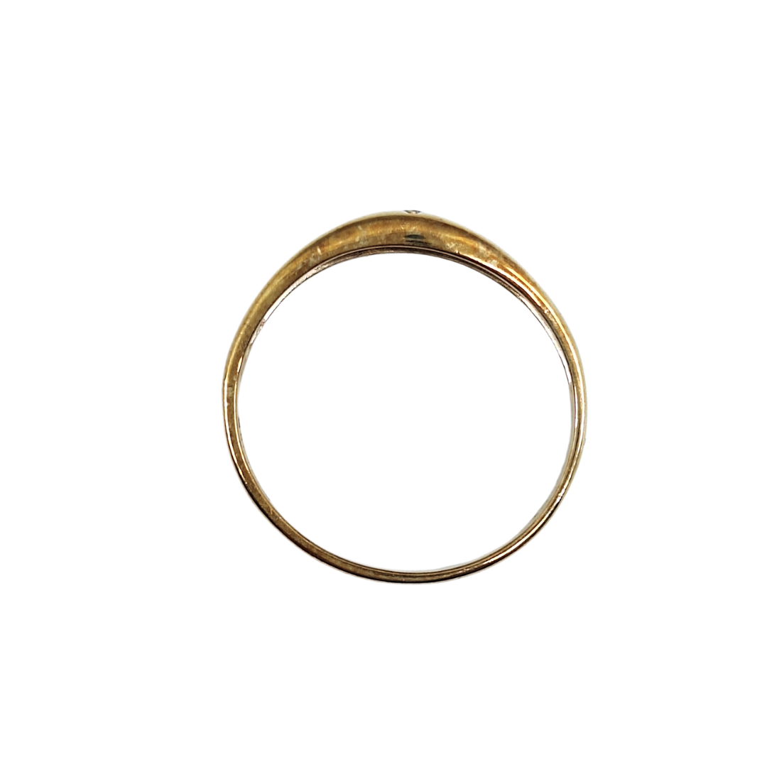 9ct Yellow Gold Cubic Zirconia Star Set Ring