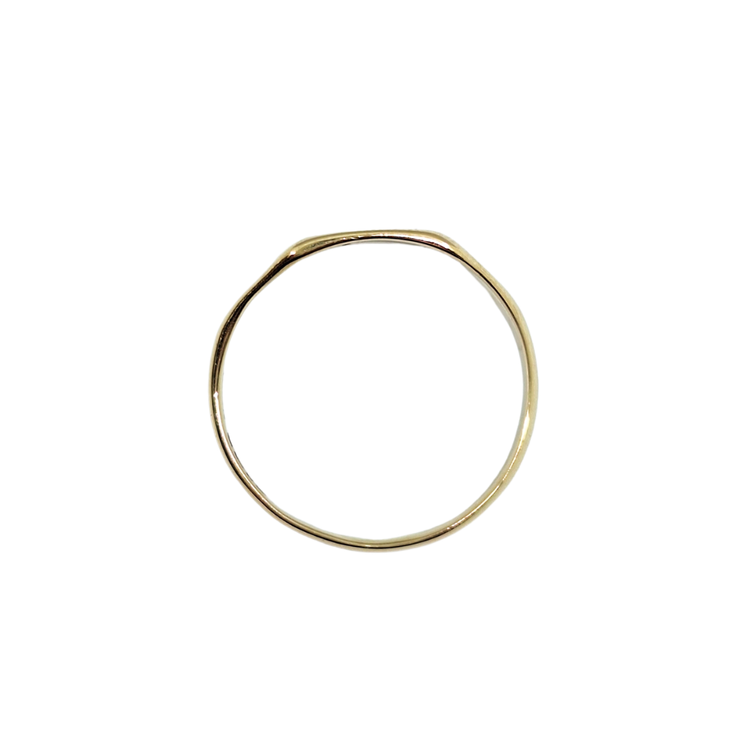 9ct Yellow Gold Engraved Signet Ring