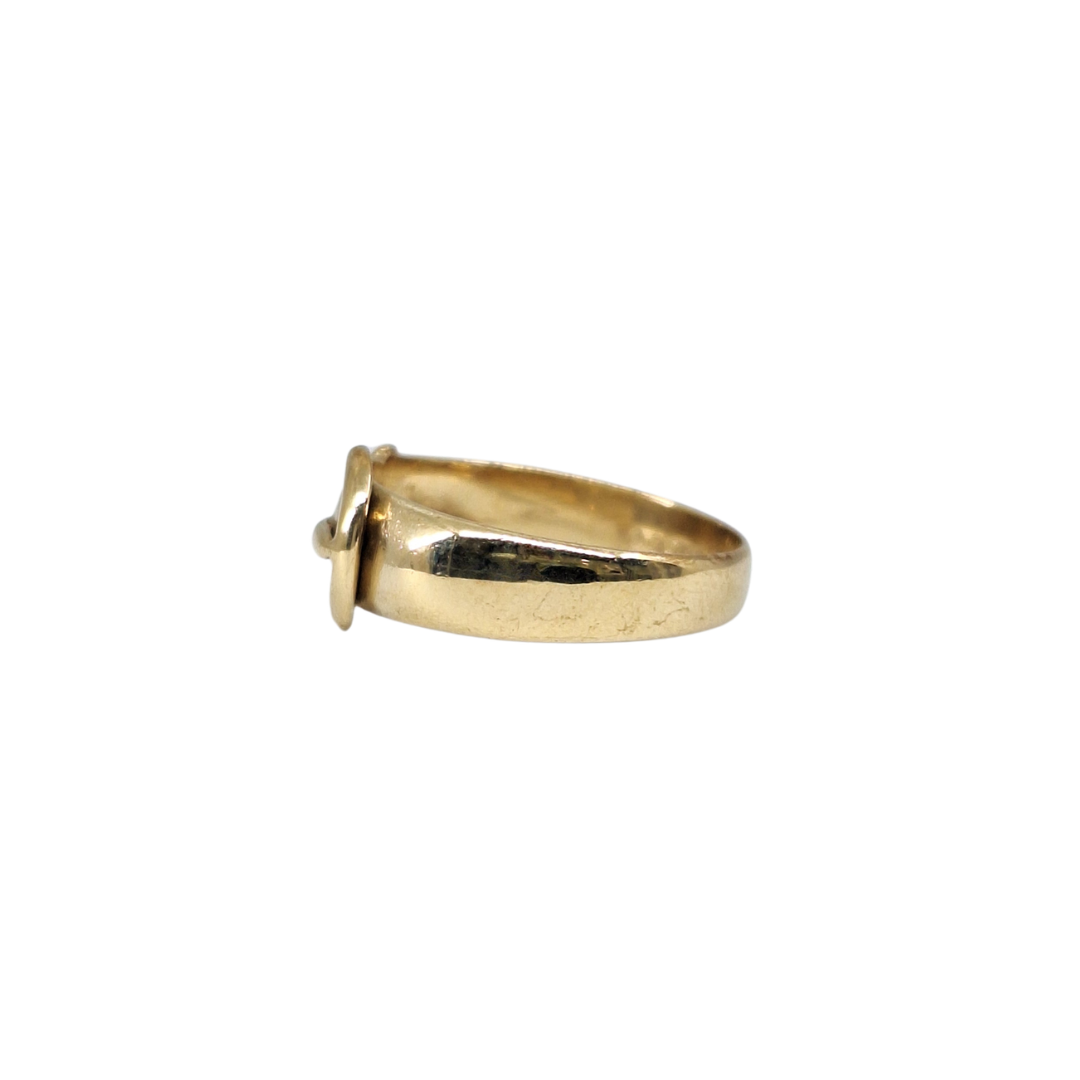 9ct Yellow Gold Buckle Ring