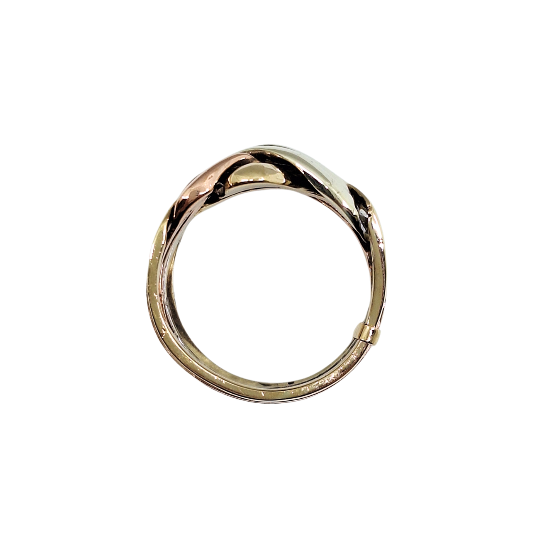 9ct 3 Colour Gold 6 Piece Puzzle Ring