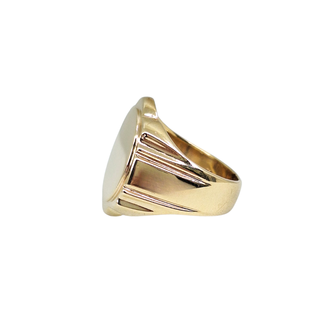 9ct Yellow Gold Oval Signet Ring