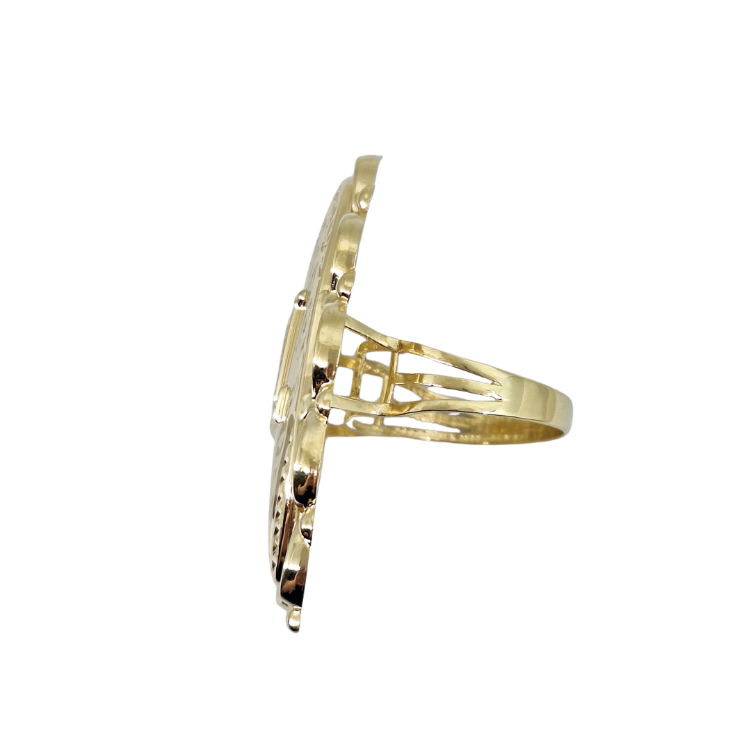 14ct Yellow Gold Louis Vuitton Style Ring