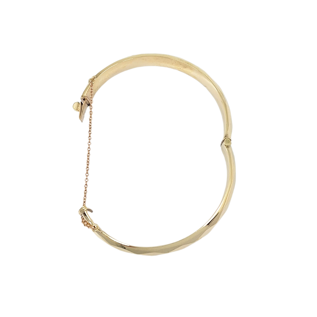 9ct Yellow Gold Hinged Bangle