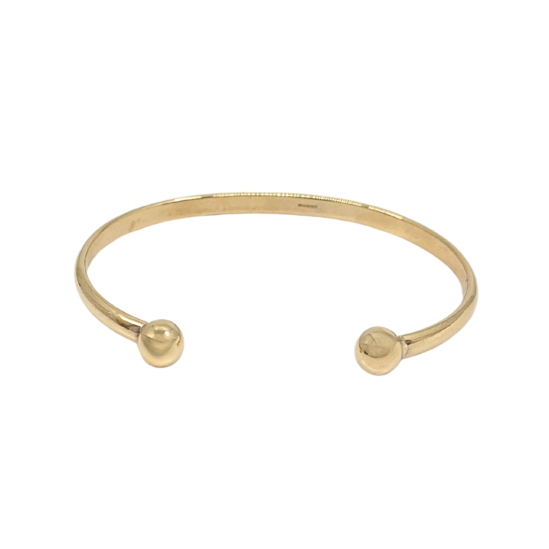 9ct Yellow Gold Torque Bangle