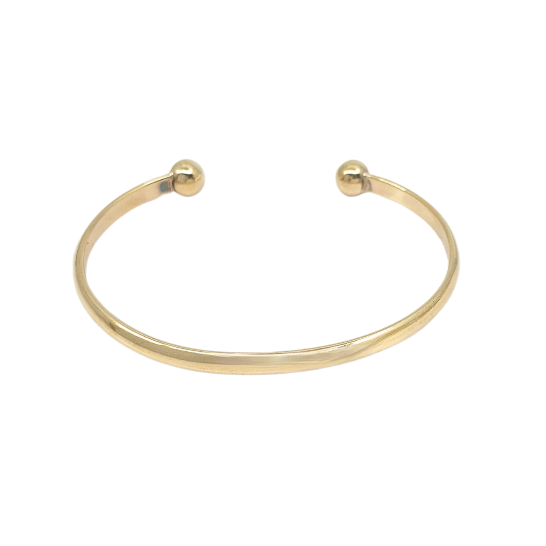 9ct Yellow Gold Torque Bangle