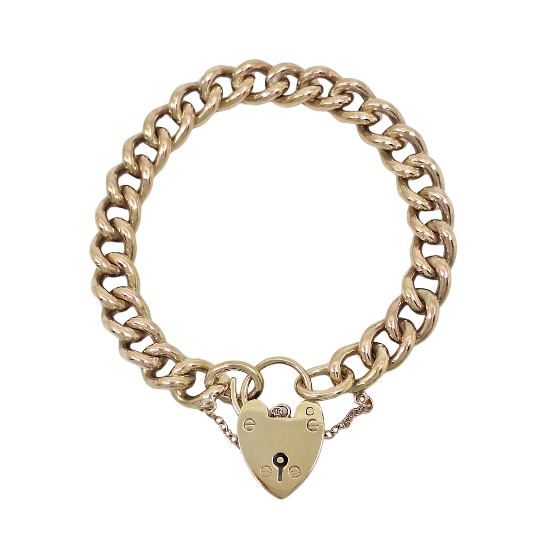 9ct Yellow Gold Charm Bracelet 7"