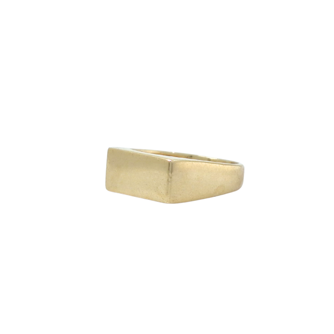 9ct Yellow Gold Rectangle Signet Ring