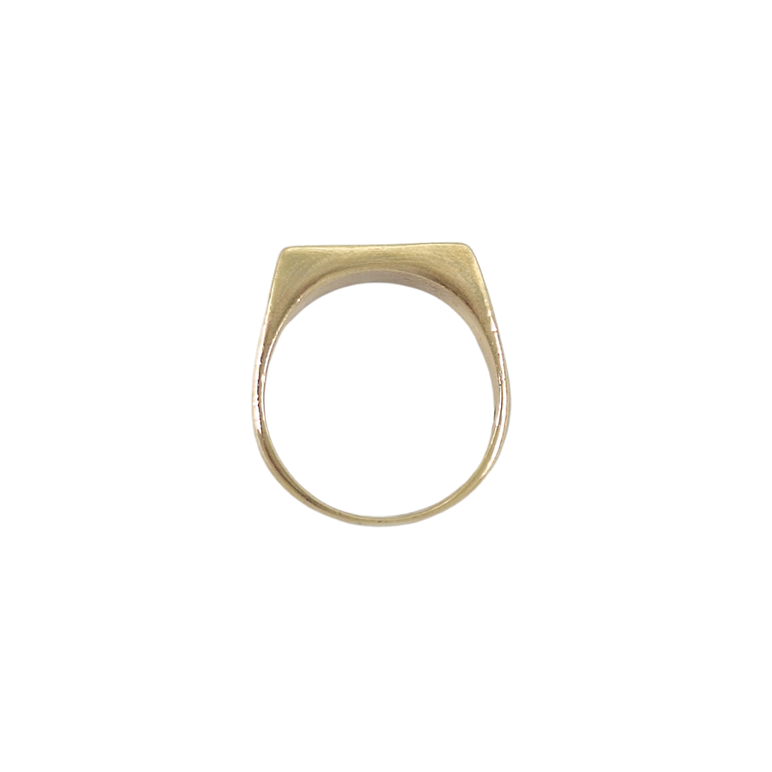 9ct Yellow Gold Rectangle Signet Ring