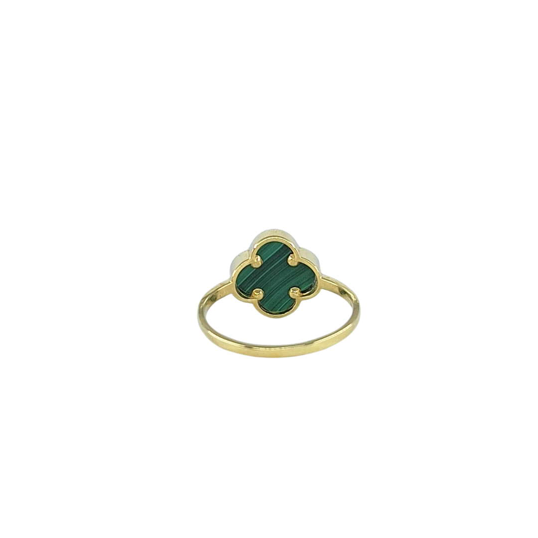 9ct Yellow Gold Malachite Ring