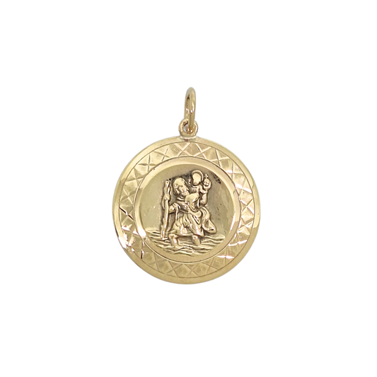 9ct Yellow Gold St Christopher