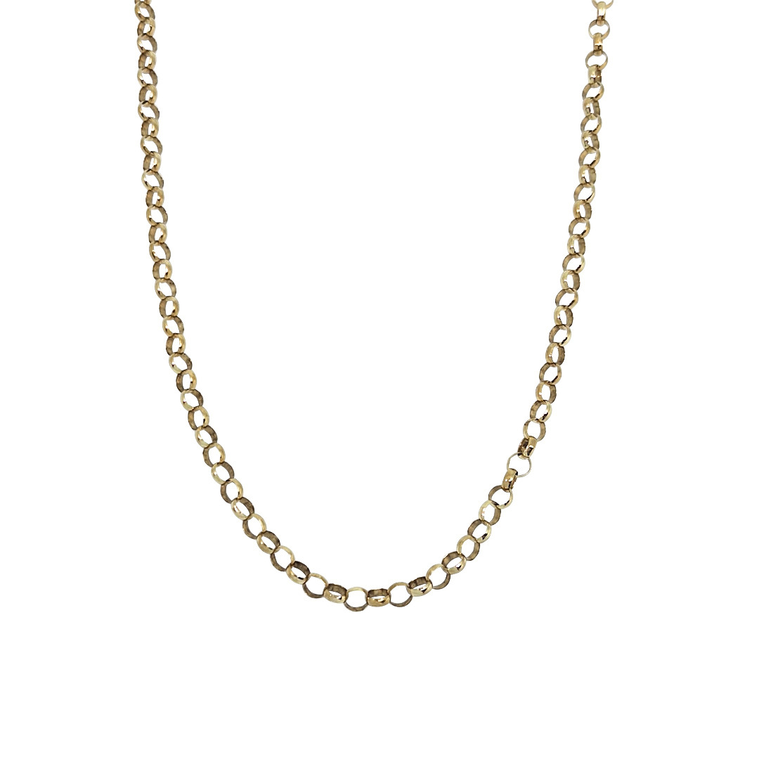 9ct Yellow Gold Belcher Chain 30"