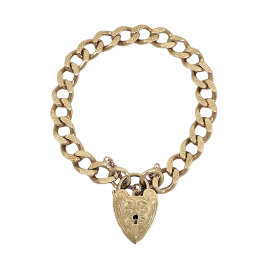 9ct Yellow Gold Charm Bracelet 7"